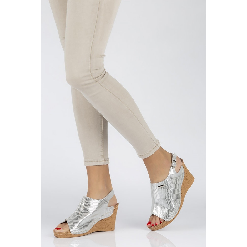 Filippo DS784/20 Si Sandali in argento d'argento grigio 1