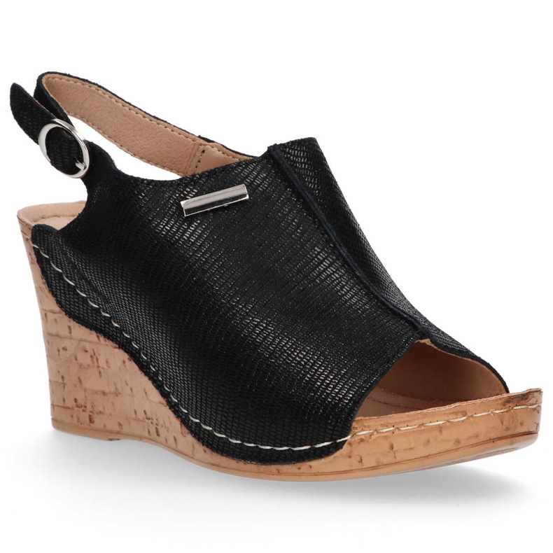 Sandali in pelle Filippo DS784/20 Bk nero 2