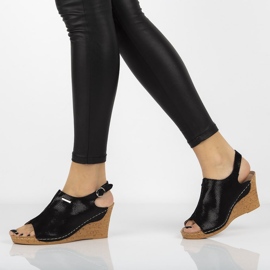 Sandali in pelle Filippo DS784/20 Bk nero 1