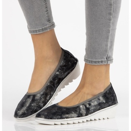 Scarpa in pelle Filippo DP046/18 Nv Fl blu navy nero 1