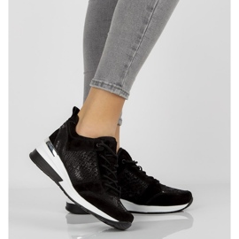 Sneakers in pelle Filippo DP1505/20 Bk nere nero 2