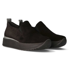 Sneakers in pelle Filippo 966 nere nero 2