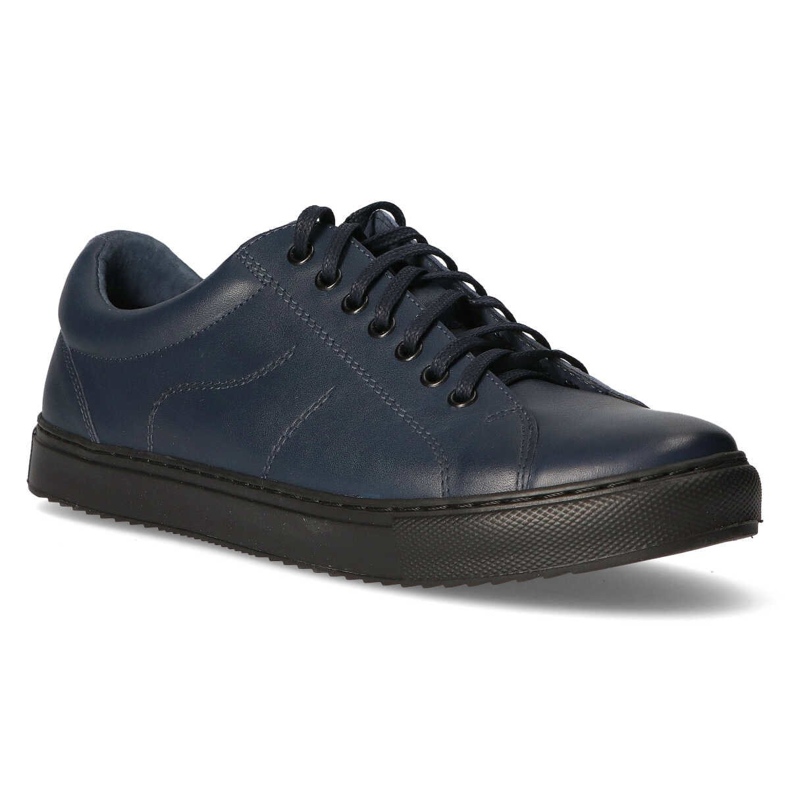 Scarpe in pelle Filippo 2019 blu navy 1