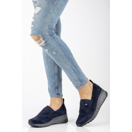 Sneakers in pelle Filippo DP1500/20 Nv T blu navy 2