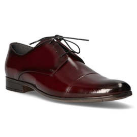 Scarpa in pelle Filippo 1331 bordeaux rosso 1