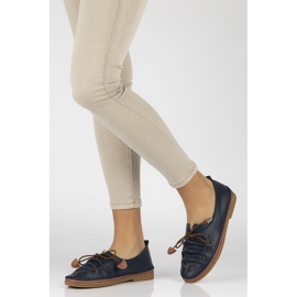 Scarpa in pelle Filippo DP2058/21 Nv blu navy 1