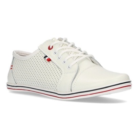 Scarpa in pelle Filippo DP009/21 Wh bianca 1