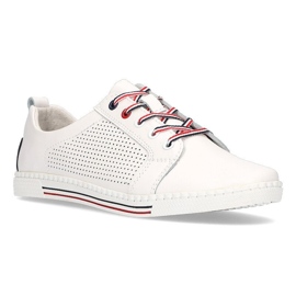 Scarpa in pelle Filippo DP008/21 Wh bianca 1