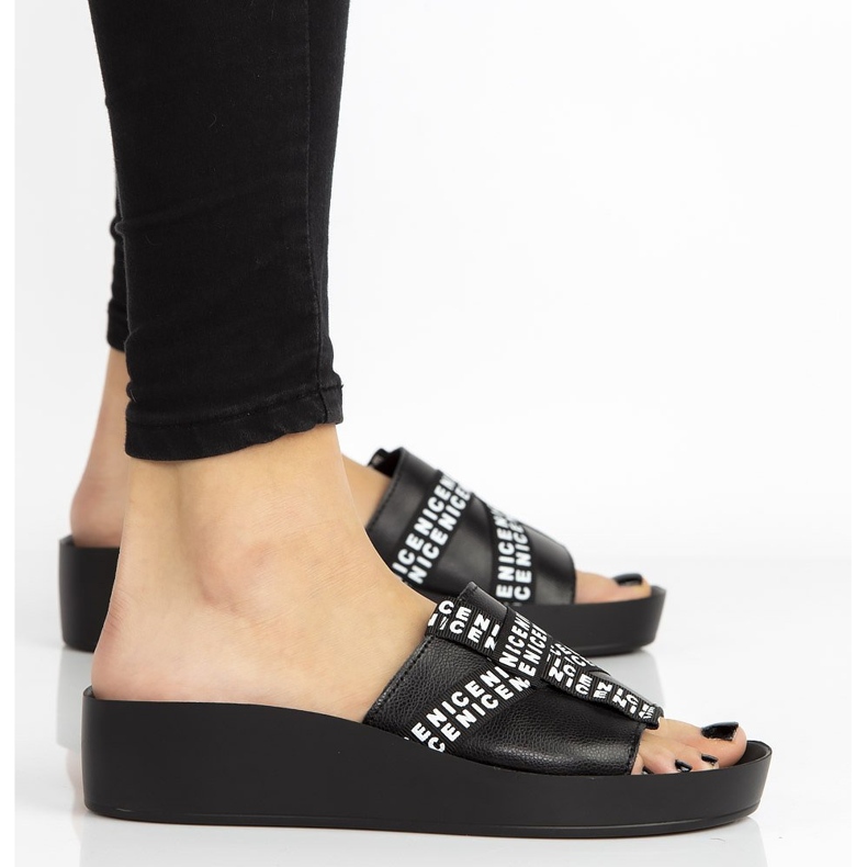 Ciabatte in pelle Filippo DK2061/21 Bk nere nero 2