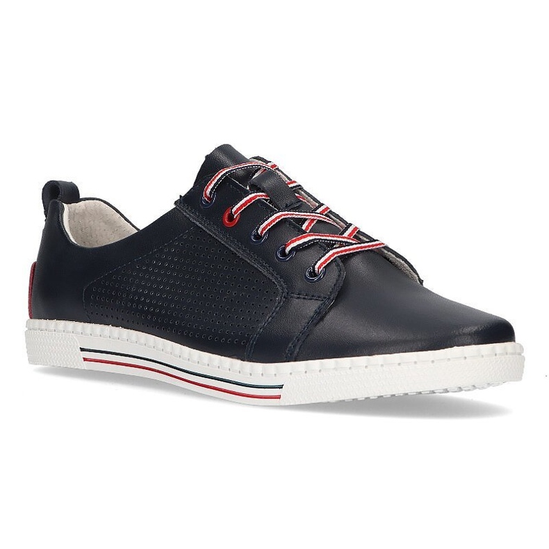 Scarpa in pelle Filippo DP008/21 Nv blu navy 1