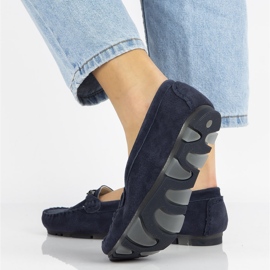 Mocassini in pelle Filippo DP1202/21 Nv blu navy 2