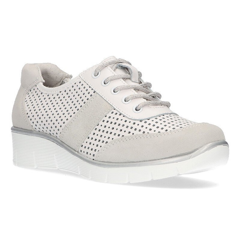 Scarpa in pelle Filippo DP028/21 Wh bianca stringata bianco 1