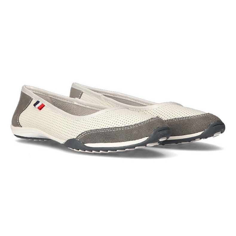 Scarpa in pelle Filippo DP142/21 Wh Gr bianco-grigio bianca 1