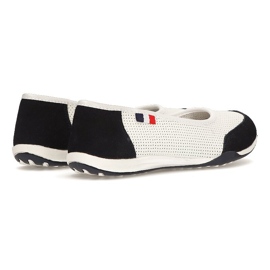 Scarpa in pelle Filippo DP142/21 Wh Nv bianco e blu navy 1