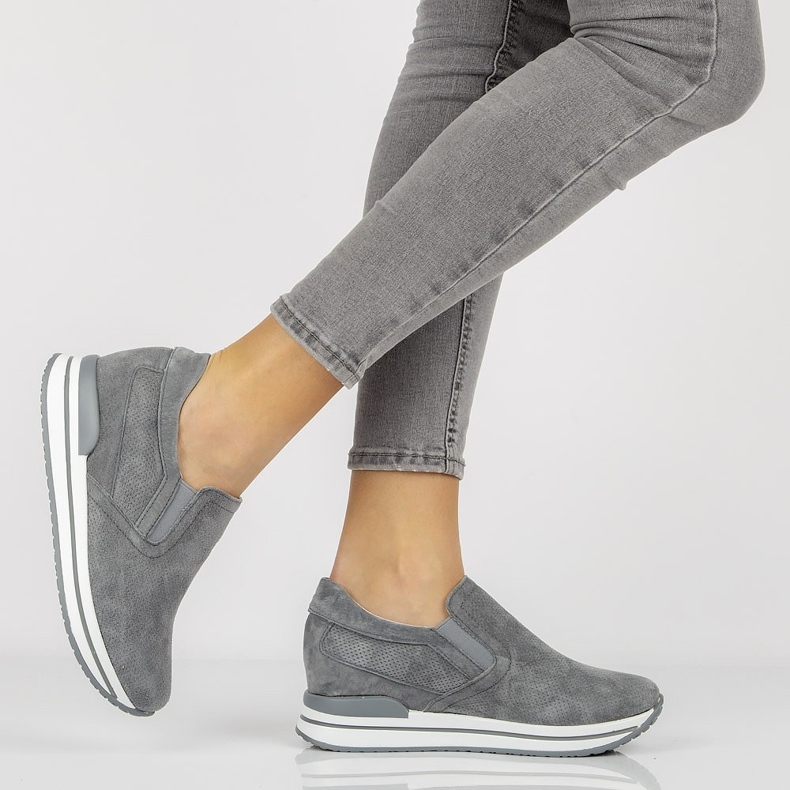 Sneakers in pelle Filippo DP1512/21 Gr grigio 1