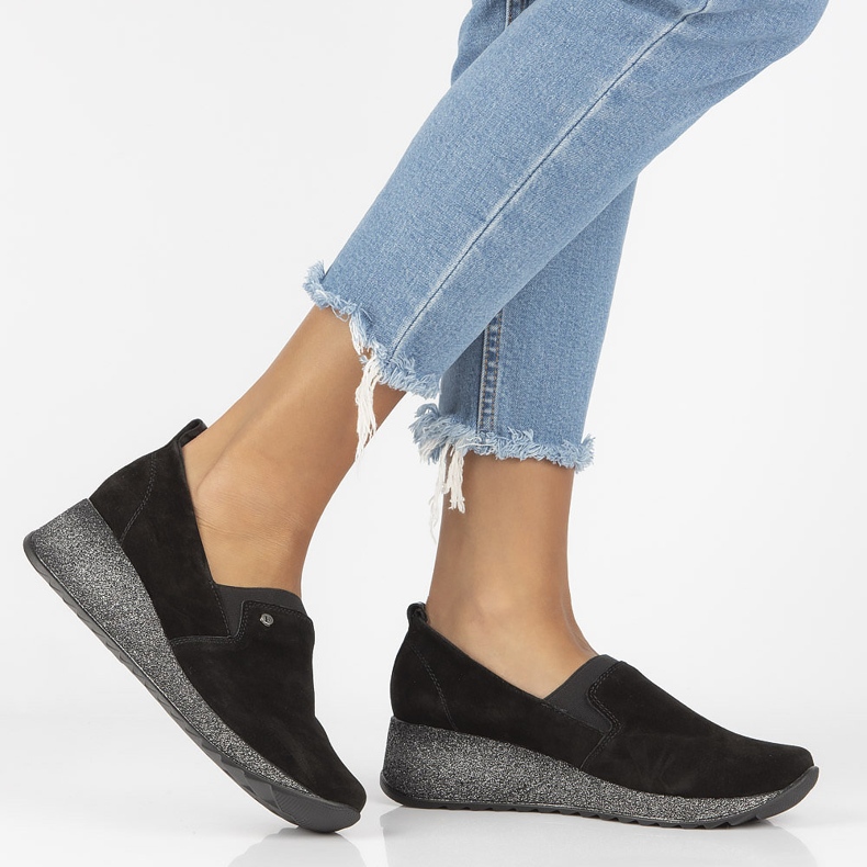 Sneakers in pelle Filippo DP1500/21 Bk nere nero 1