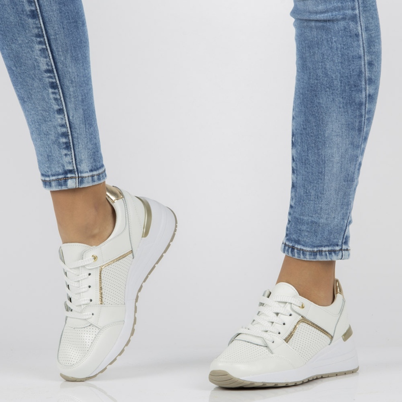 Sneakers in pelle Filippo DP2003 / 21 Wh bianco 1