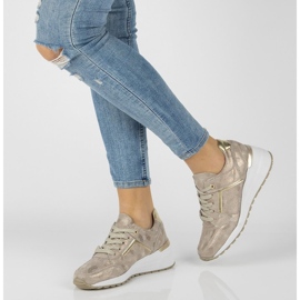 Sneakers in pelle Filippo DP2003/21 Go oro d'oro 2