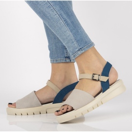 Sandali in pelle Filippo DS2021/21 Gr grigio 1
