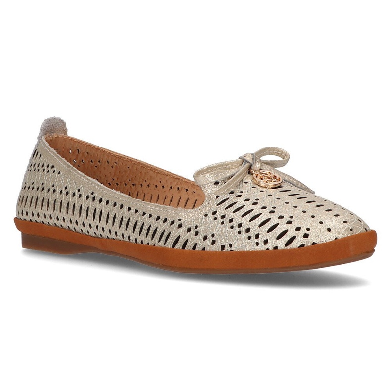 Signori traforati in pelle Filippo DP2034 / 21 Go d'oro 1