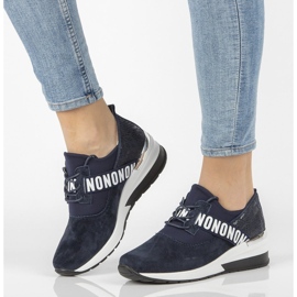 Sneakers in pelle Filippo DP1388/21 Nv blu navy 1