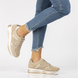 Sneakers in pelle Filippo DP2004/21 Be beige 1