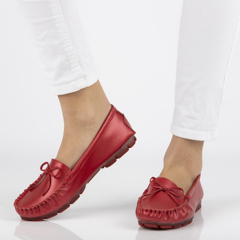 Mocassini Filippo DP004/21 Rd in pelle rossi rosso 1