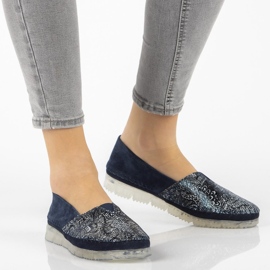 Scarpa in pelle Filippo DP2147/21 Nv blu navy multicolore 1