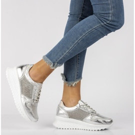 Sneakers in pelle Filippo DP2011/21 Si argento 1