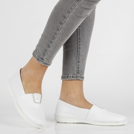 Slip-on in pelle Filippo DP2134 / 21 Wh bianco bianca 1