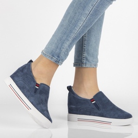 Scarpa in pelle Filippo DP1356/21 Nv blu navy 1