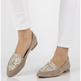 Mocassini in pelle Filippo 04958 beige 1
