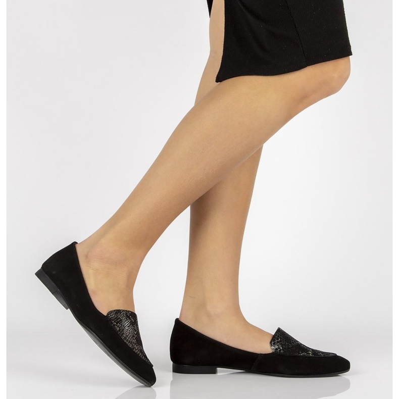 Mocassini in pelle Filippo 04958 nero 1