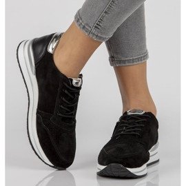 Sneakers in pelle Filippo DP2049/21 Bk nere nero 1