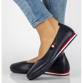 Ballerine in pelle Filippo DP2171/21 Nv blu navy 1