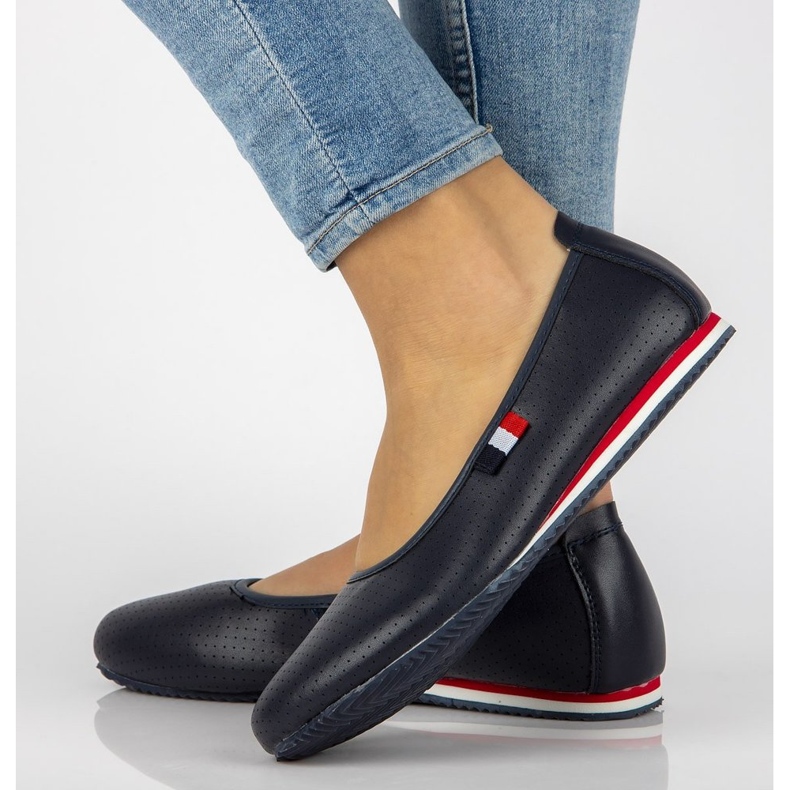 Ballerine in pelle Filippo DP2171/21 Nv blu navy 1