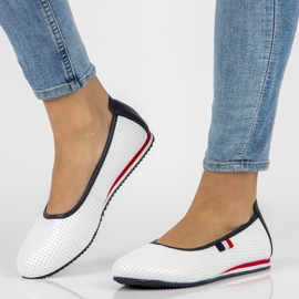 Ballerine in pelle Filippo DP2171 / 21 Wh bianche bianca 2