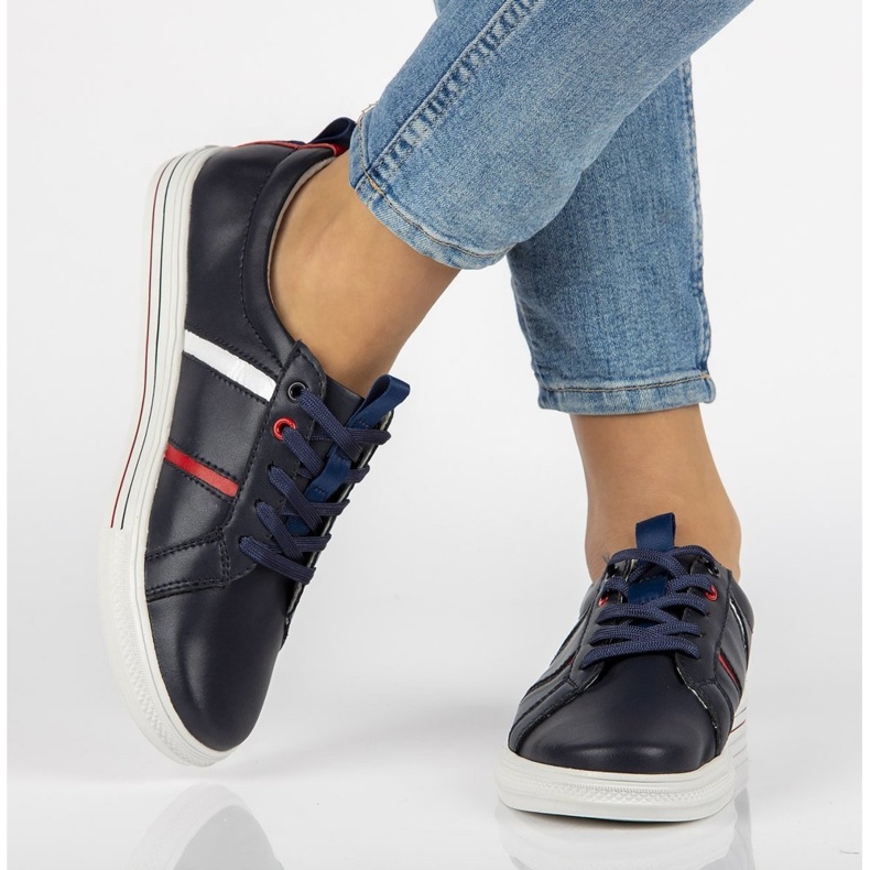 Scarpa in pelle Filippo DP2045/21 Nv blu navy 1