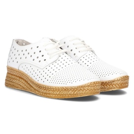 Scarpa in pelle Filippo DP2162/21 Wh bianca 1