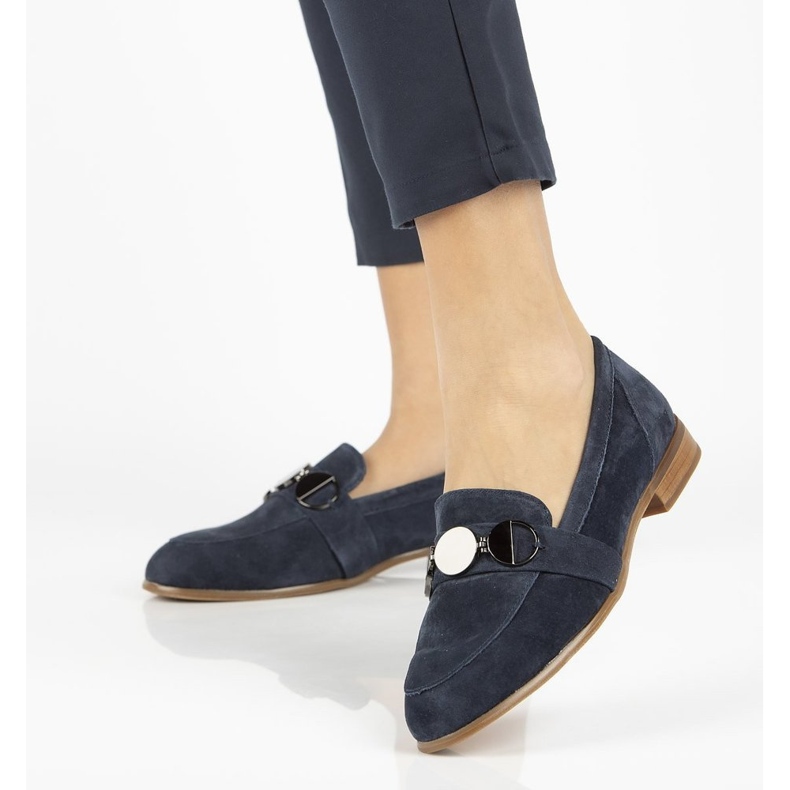 Mocassini in pelle Filippo DP2148/21 Nv blu navy 1