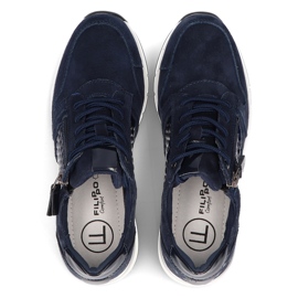 Sneakers in pelle Filippo DP2052/21 Nv blu navy 2