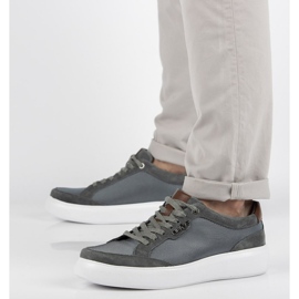Scarpe in pelle Filippo MP2398/21 Gr grigio 2