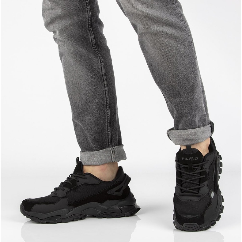 Scarpe in pelle Filippo MSP2122 / 21 Bk nero 2