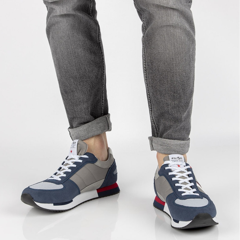Scarpa Filippo MSP2129/21 Nv Gr grigio blu navy 2