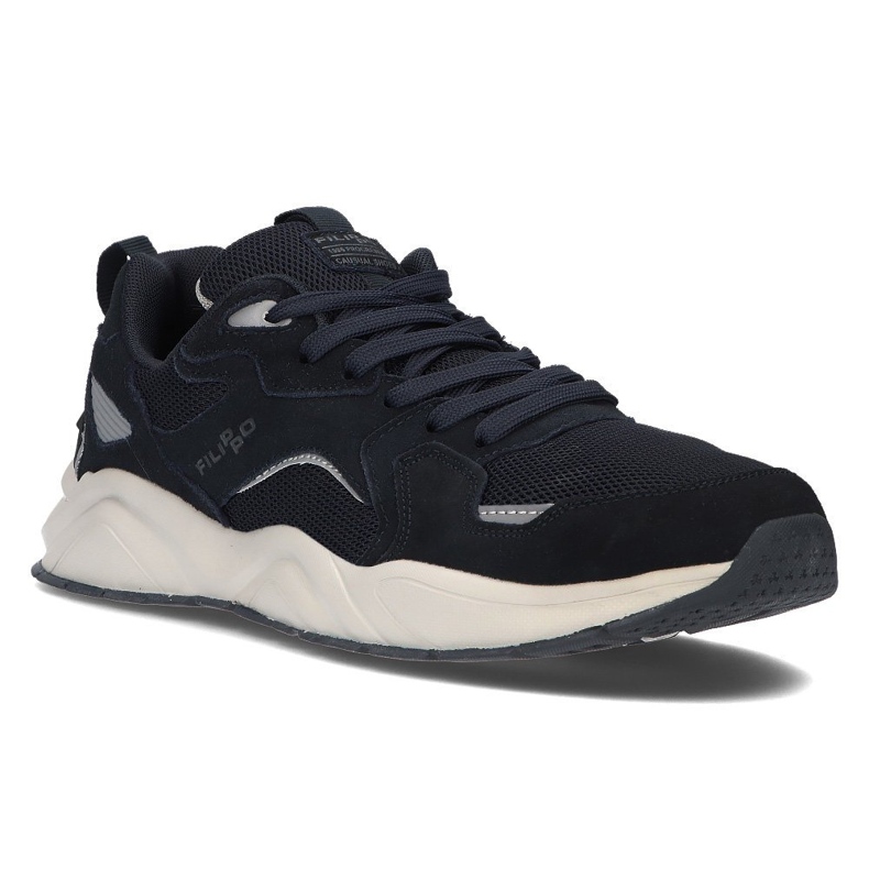 Sneakers in pelle Filippo MSP2119/21 Nv blu navy 1