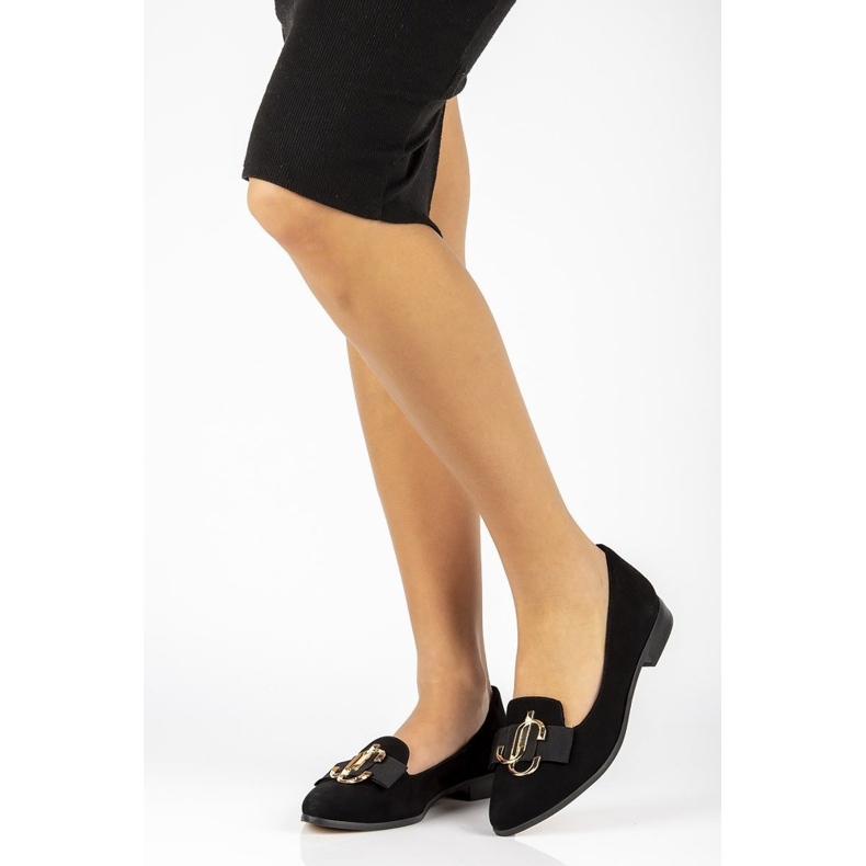 Mocassini in pelle Filippo 2588 camoscio nero 2