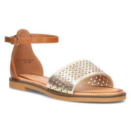 Filippo DS2102/21 Go Br sandali marroni marrone d'oro 1