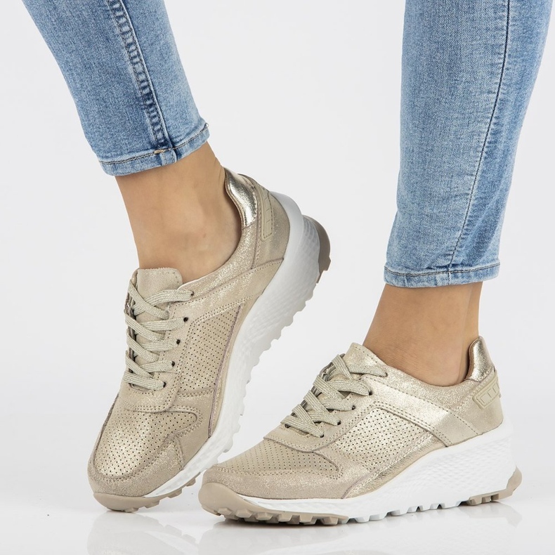 Sneakers in pelle Filippo DP2008/21 Go d'oro 1