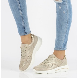 Sneakers in pelle Filippo DP2156/21 Go oro d'oro 1