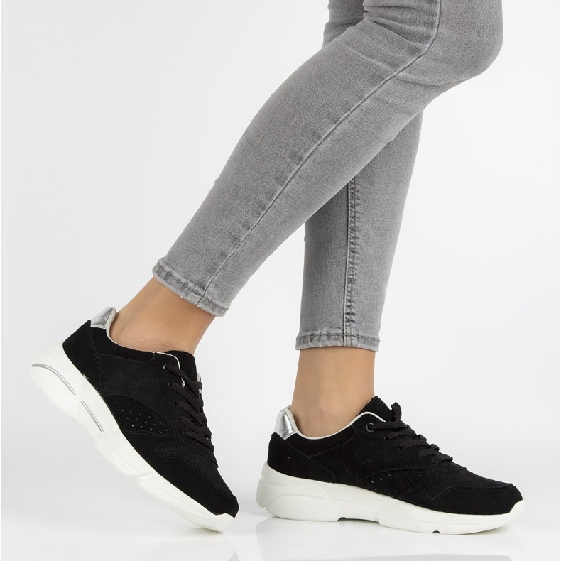 Sneakers in pelle Filippo DP2156/21 Bk nere nero 1